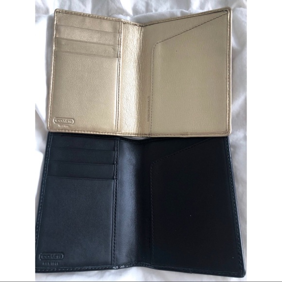Coach Signature Passport Holder Bundle - Picture 2 of 8